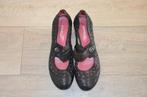 leuke zgan zwarte leren schoenen met laag hakje mt 41, Kleding | Dames, Schoenen, Zwart, Ophalen of Verzenden, Sneakers of Gympen