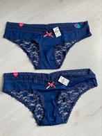 Blauw ondergoed met kant, Ophalen of Verzenden, Blauw, Slip