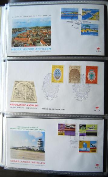 Ned. Antillen 1e dag envelop E89 t/m E94, uit jaar 1975. beschikbaar voor biedingen