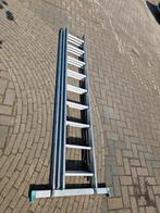 Drie delige aluminium ladder, Doe-het-zelf en Verbouw, Ladders en Trappen, Gebruikt, 4 meter of meer, Ophalen