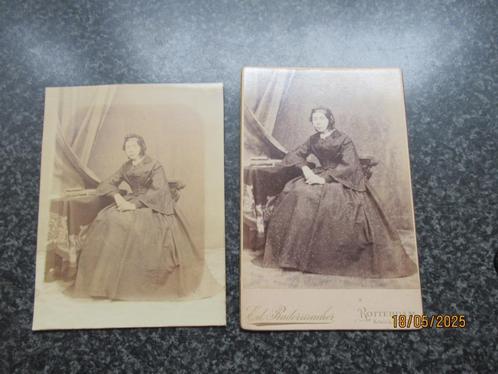2 ROUW-FOTO`S-V SON- FOTOGRAAF RADERMACHER- ROTTERDAM-1891, Verzamelen, Foto's en Prenten, Gebruikt, Foto, Overige onderwerpen