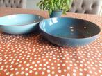 2 Jorrit & Sofie Ovenschalen - Blauw - 28cm, Gebruikt, Schaal, Rond, Ophalen of Verzenden