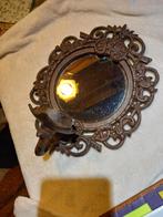 Gietijzeren spiegel wandkandelaar, Antiek en Kunst, Curiosa en Brocante, Ophalen of Verzenden