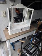 Moet weg! Side of kaptafel met losstaande spiegel, Huis en Inrichting, Ophalen, Minder dan 50 cm, Gebruikt, Landelijk