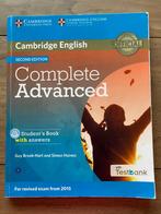 Cambridge English complete advanced, Ophalen of Verzenden, Alpha, Zo goed als nieuw, Overige niveaus