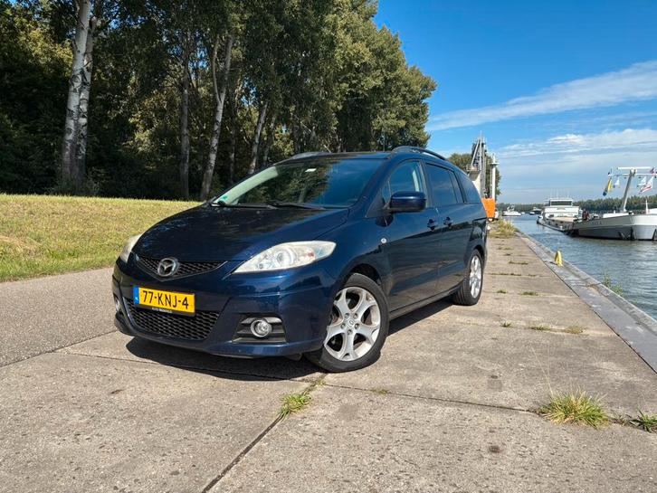 Mazda 5 2.0 2010 Blauw 7 persoons, Auto's, Mazda, Particulier, Airbags, Airconditioning, Centrale vergrendeling, Cruise Control