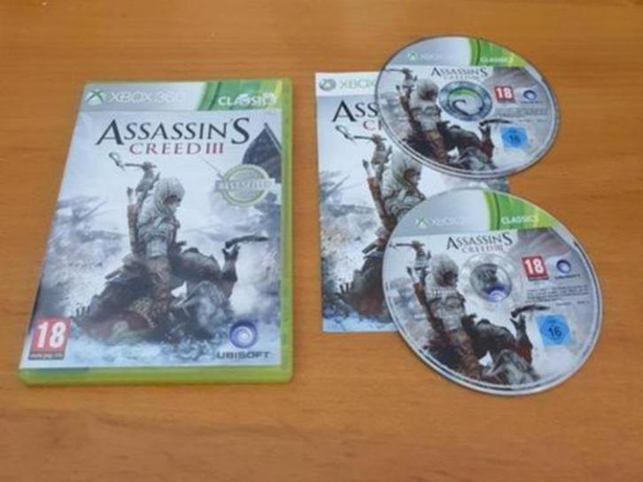 OPRUİMEN | XBOX 360 | Assassins CREED 3, Spelcomputers en Games, Games | Xbox 360, Gebruikt, Avontuur en Actie, 1 speler, Vanaf 18 jaar