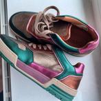 Dwars sneakers in aubergine, goud en groen, Ophalen of Verzenden, Zo goed als nieuw, Groen, Sneakers of Gympen