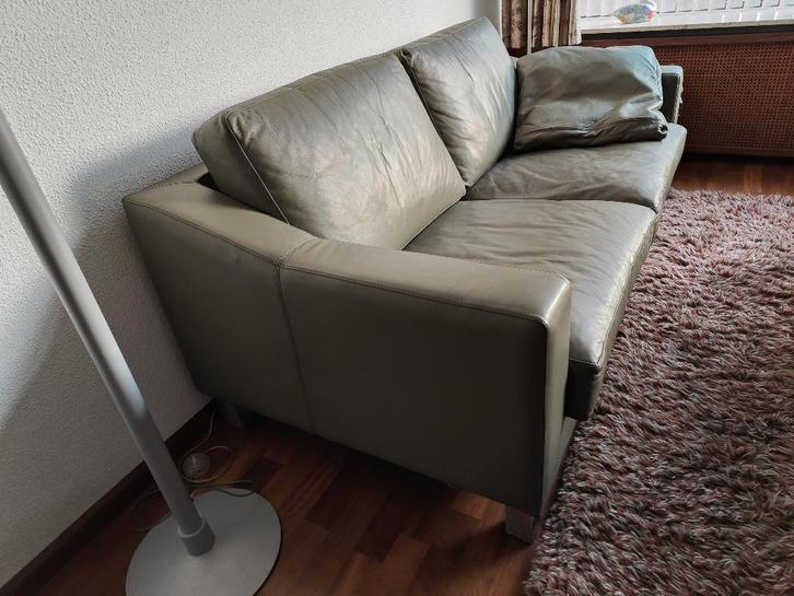 Leolux 2-zits bank met 2 fauteuils, Huis en Inrichting, Banken | Bankstellen, Zo goed als nieuw, Rechte bank, Tweepersoons, 150 tot 200 cm