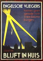 Poster Affiche W.O.2 Bommenwerper RAF Luchtoorlog Propaganda, Ophalen of Verzenden, Luchtmacht, Nederland, Foto of Poster
