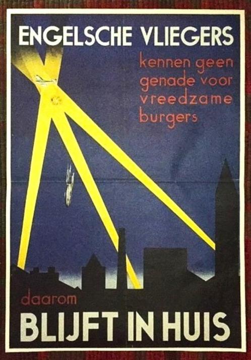 Poster Affiche W.O.2 Bommenwerper RAF Luchtoorlog Propaganda, Verzamelen, Militaria | Tweede Wereldoorlog, Luchtmacht, Foto of Poster