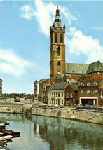 Roermond, Roerkade met Kathedraal - 1983 gelopen, Verzamelen, Ansichtkaarten | Nederland, Gelopen, Ophalen of Verzenden, Limburg