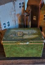 Oud groen jaren 30 Pickwick theeblik blik, Ophalen of Verzenden