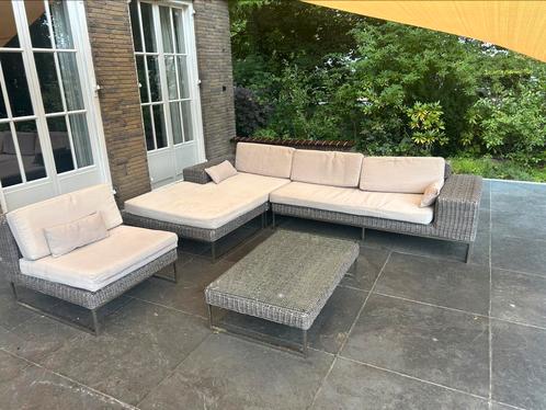 Kees Smit Loungeset, Tuin en Terras, Tuinsets en Loungesets, Gebruikt, Loungeset, Wicker, 4 zitplaatsen, Ophalen of Verzenden