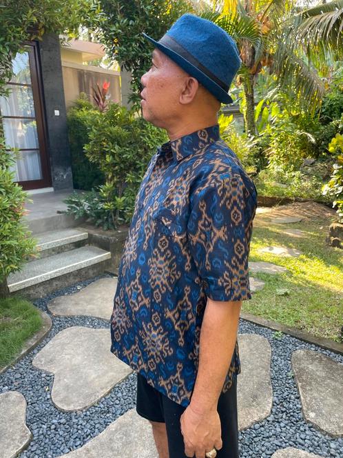 Batik ikat bloesjes, katoen, maat XL verschillende kleuren, Kleding | Heren, Overhemden, Nieuw, Halswijdte 43/44 (XL), Verzenden