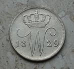25 cent 1829B, Postzegels en Munten, Munten | Nederland, Verzenden, Zilver, 25 cent, Koning Willem I