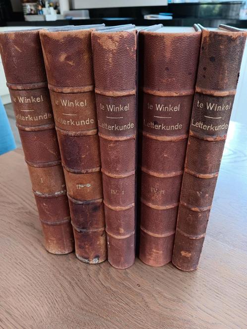 J te Winkel - Ontwikkelingsgang Nerlandse letterkunde 1908, Antiek en Kunst, Antiek | Boeken en Bijbels, Ophalen of Verzenden