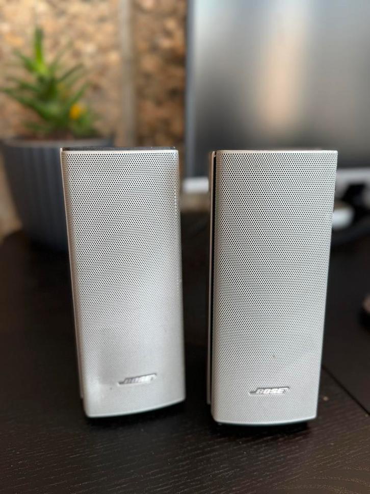 Bose Luidsprekers – Zilver (Set van 2), Computers en Software, WiFi-versterkers, Zo goed als nieuw, Ophalen
