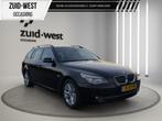 BMW 5 Serie Touring 523i Executive Automaat LCI Xenon LED, Auto's, BMW, Stof, Gebruikt, Zwart, Zwart