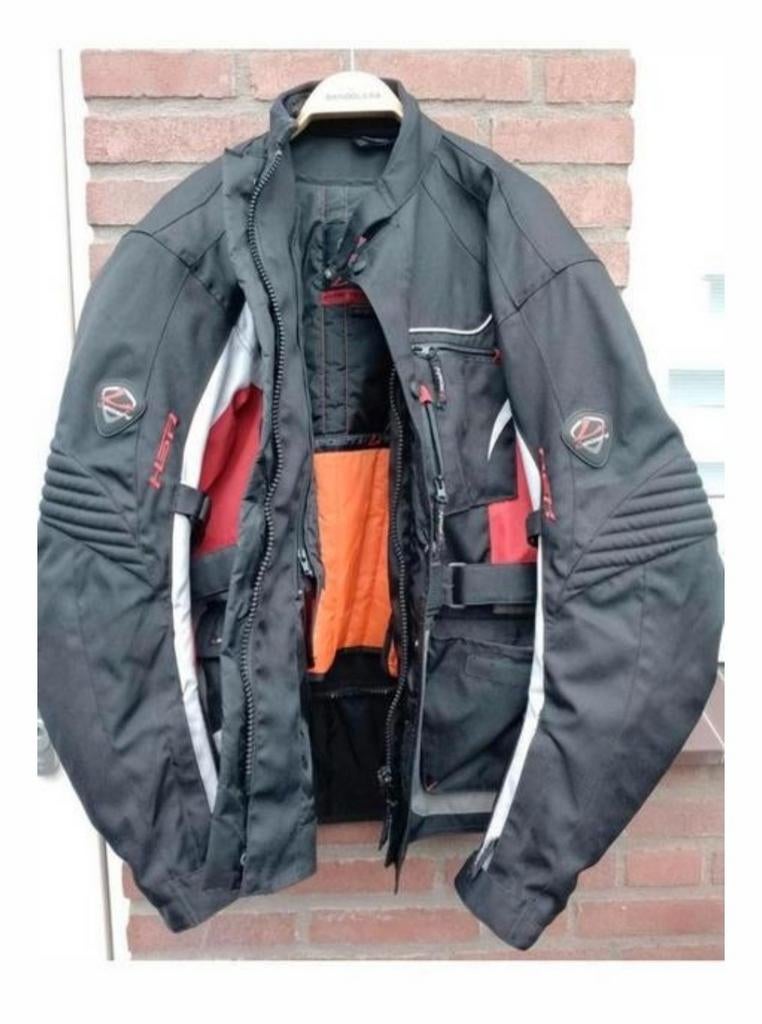 Stoere motor jas van Leoshi, L zwart, Motoren, Kleding | Motorkleding, Verzenden, Tweedehands, Dames, Jas | textiel