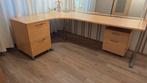 Hoekbureau met ladeblokken, Huis en Inrichting, Bureaus, Ophalen, Gebruikt