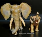 Schleich olifant & baby, Ophalen of Verzenden, Zo goed als nieuw, Wild dier, Beeldje of Figuurtje