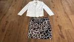 Marccain jasje creme en girafferok 5/42, Kleding | Dames, Verzenden, Zo goed als nieuw, Maat 42/44 (L)