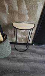 Half rond tafeltje plantentafel sidetable wandplank tafeltje, Ophalen, 50 tot 100 cm, Rond, Zo goed als nieuw