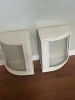 Vintage virtune kastjes met rondglazen deurtjes, Ophalen, Gebruikt, Vintage, 50 tot 100 cm