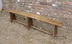 zeer mooie oude houten bank schoolbank, Ophalen