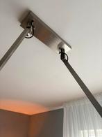 Moderne Hanglamp met Stoffen Kappen, Ophalen of Verzenden, Zo goed als nieuw, Metaal, 75 cm of meer