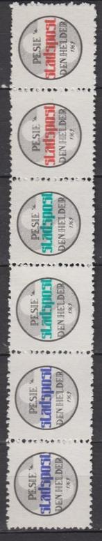 Den Helder stadspost strip Pesie grove tanding, Postzegels en Munten, Postzegels | Nederland, Ophalen of Verzenden, Postfris