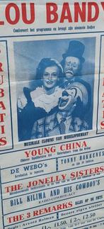 Vintage circus poster, origineel uit ca.1955-1965🤡, Verzamelen, Ophalen, Met lijst, A1 t/m A3, Overige onderwerpen