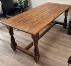 Antieke Grenen Eettafel met Gedraaide Poten, Huis en Inrichting, Tafels | Eettafels, Gebruikt, Vijf personen of meer, 150 tot 200 cm