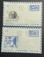 1960 United Nations Airletter 18-01-1960 first day, Verzenden, Onbeschreven, Rest van de wereld