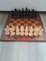 Verzwaard schaakspel king 9 cm - bord 40 cm., Hobby en Vrije tijd, Gezelschapsspellen | Bordspellen, Ophalen of Verzenden, Zo goed als nieuw