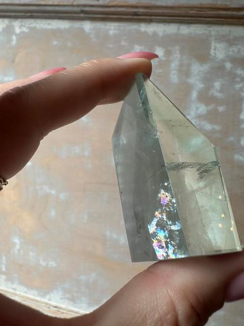 Waanzinnig mooie fluroiet met regenboog, Verzamelen, Mineralen en Fossielen, Ophalen of Verzenden