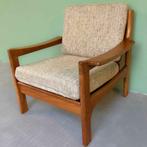 Vintage fauteuil Scandinavisch design midcentury, 75 tot 100 cm, Minder dan 75 cm, Gebruikt, Hout