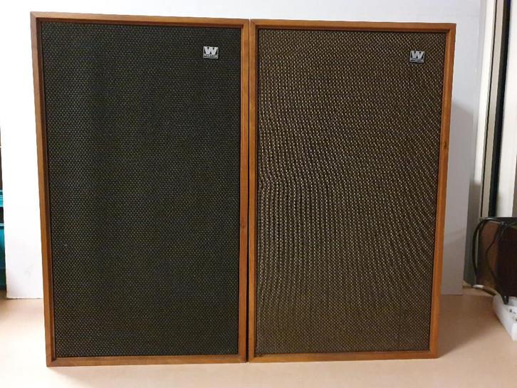 2 Speakers / Luidsprekers Wharfedale Dovedale 3, Audio, Tv en Foto, Luidsprekers, Front, Rear of Stereo speakers, 120 watt of meer