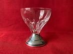 Vintage borrelglaasje met zilveren voet 835, Antiek en Kunst, Antiek | Glas en Kristal, Ophalen