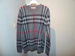 Burberry gebreide trui helemaal in grote ruit mt M, Zo goed als nieuw, Grijs, Burberry, Verzenden