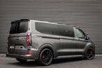 Ford Transit Custom 2.0 TDCI L2H1 170PK Limited DC / DUBBEL, Auto's, Zwart, 4 cilinders, 2020 kg, Bedrijf