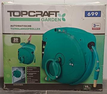 Tuinslanghaspel Topcraft 20m - Zo goed als nieuw beschikbaar voor biedingen