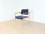 vintage blauwe stoel, Huis en Inrichting, Blauw, Metaal, Gebruikt, Ophalen of Verzenden