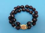 Carneolen armband met gouden slot en gouden bolletjes    D13, Ophalen of Verzenden, Overige materialen, Armband