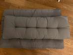 Grijze pallet kussens - Zo goed als nieuw!, Tuin en Terras, Tuinbanken, Ophalen, Zo goed als nieuw, Overige materialen, Schommelbank