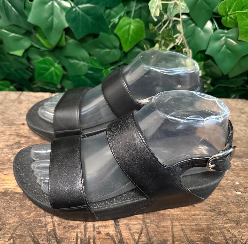bijna Nieuwe sandalen van Fitflop maat 37, Fitflop, Zwart, Zo goed als nieuw, Fitflop