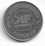 Consumptiemunt poppodium Koekfabriek, Postzegels en Munten, Penningen en Medailles, Verzenden, Overige materialen
