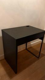 Ikea Micke Bureau - Zwart, Ophalen, Gebruikt, Bureau