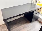 Bureau IKEA Malm zwart, Huis en Inrichting, Ophalen, Gebruikt, Bureau